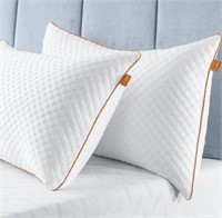 ($59) Maxzzz standard Pillows, Bamboo Bed