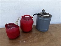 (3) Various Gas Cans