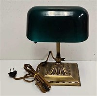 Antique Emeralite Model 8734 Bankers Desk Lamp