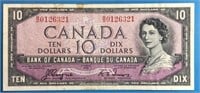 1954 $10 DEVIL FACE Banknote