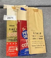Vintage center SC coffee bags