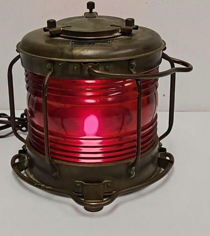Japanese Nautical Red Light Lantern