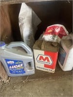 Marathon oil can, oil jugs, garden chemicals