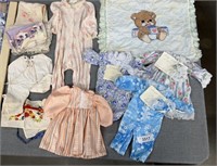 Doll clothing, and blankets