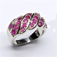 Silver Ruby(1.35ct) Ring