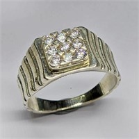 Silver CZ(0.4ct) Ring