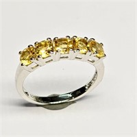 Silver Citrine(1.35ct) Ring