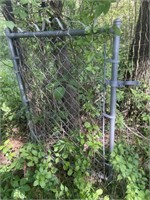 Galvanized fence gate - bring tools