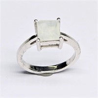 Silver Moon Stone(1.1ct) Ring