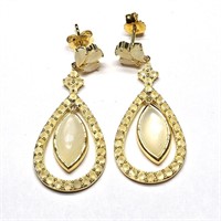Silver Opal(3.6ct) Earrings