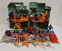 1980's MOTU He-Man Castle Grayskull w/Figures