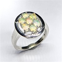Silver Opal(1.1ct) Ring