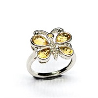 Silver Citrine(2.7ct) Ring