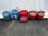 7 Various Gas & Kerosene Cans