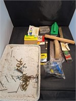 Paint Tray, Brushes, Sandpaper And More