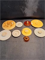 Variety Of Pottery Lids