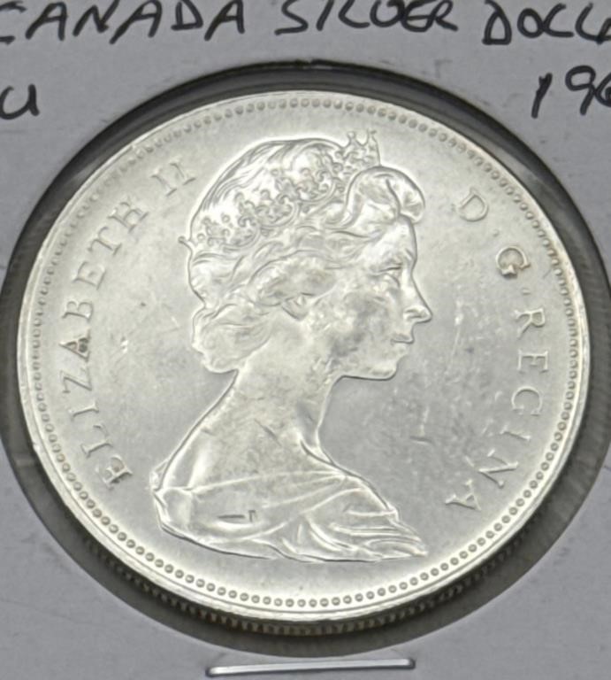 (Y) 1966 Silver Canada Dollar