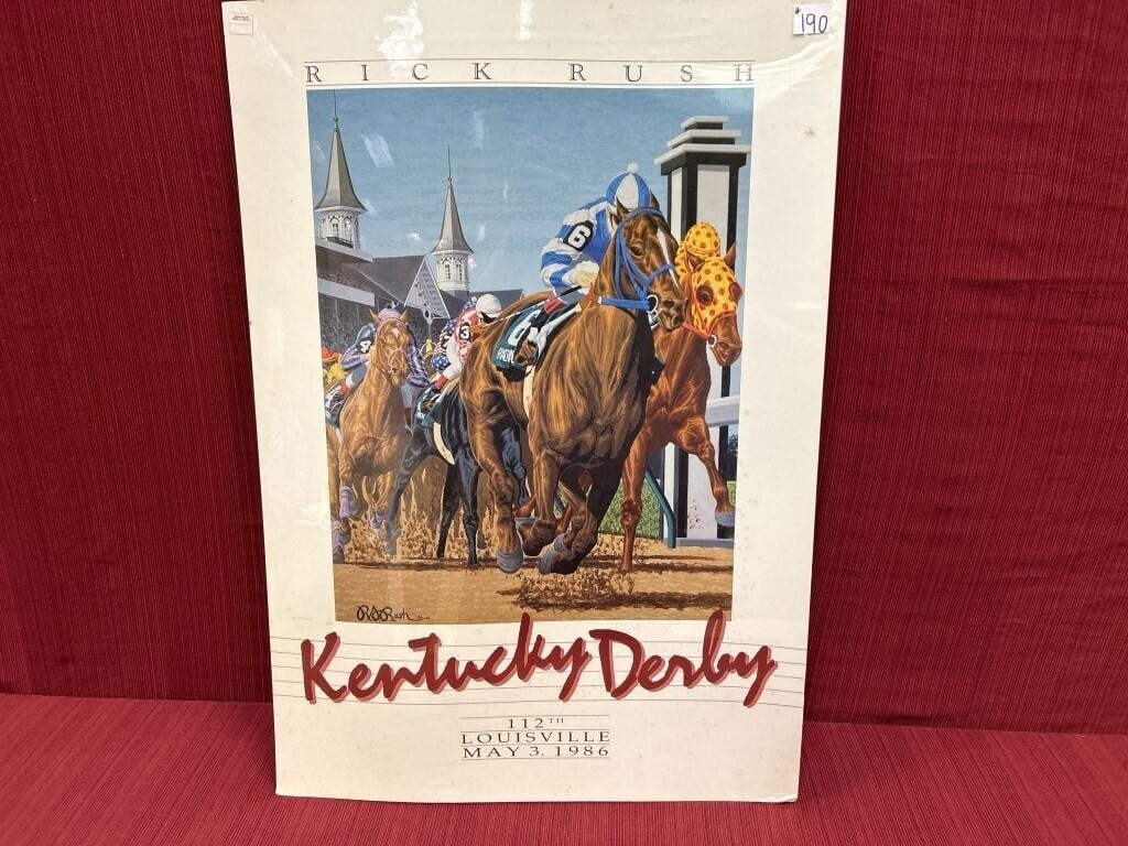 Rick Rush  ‘Kentucky Derby’  Poster, 112th,