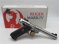 NICE RUGER MARK IV STAINLESS TARGET .22LR W/ BOX