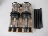 "Used" 4-Pk Naturally Solar LED Pathway Lights
