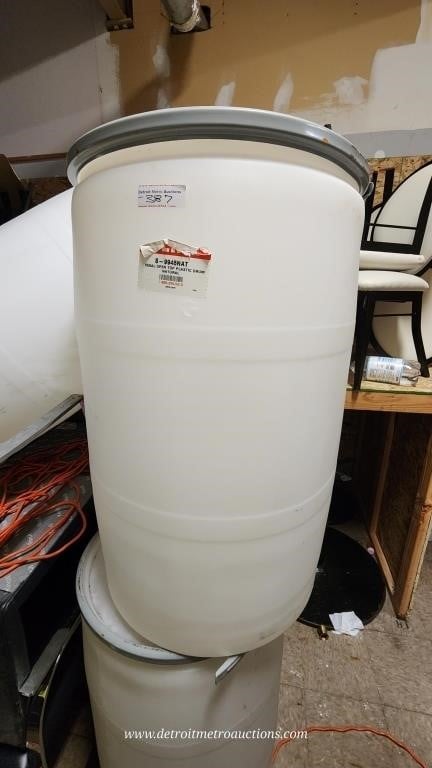 5 New 55 gallon Drums