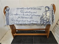 Quilt RaCK 42 X 36"  With Psalms 23 Throw