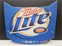 28" wide Metal MILLER LITE Beer Sign