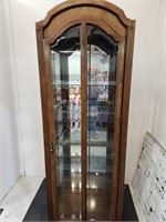 Lighted Curio Cabinet 28 x 80" high