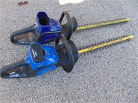 Two Kobalt Hedge Trimmers