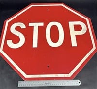 Genuine Metal Stop Sign