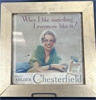 Antique Chesterfield Cigg Advertising Picture