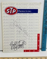 Vintage Autographed STP Racing Info Folder