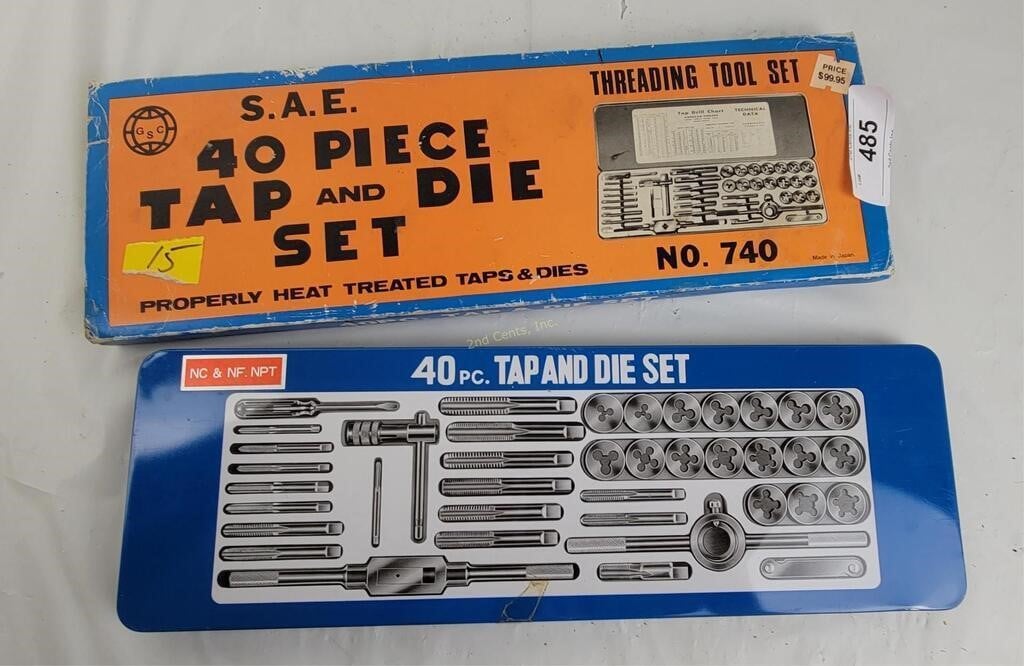 S.A.E. 40 Piece Tap & Die Set Made In Japan