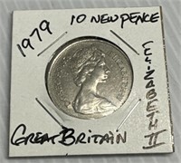 1979 10 New Pence Great Britain Elizabeth II