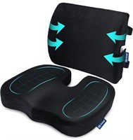 Coccyx Orthopedic Seat Cushion and Lumbar Support
