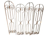 4 Iron Arch Top Iron Panels / Fencing