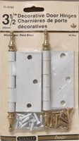 (3 pack) 3½ decorative door hinges 



Bm