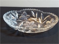 Pairpoint Murillo Antique Crystal Celery Dish