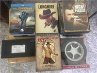 DVDs one VHS-Yellowstone, Longmire Tom Selleck