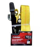 Husky 27 ft. x 2 in. Tie-Down Strap with J Hook