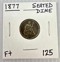 1877 Seated Dime