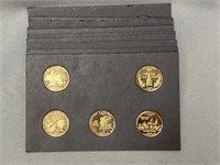 (45) Gold Plated State Quarters