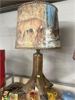 Vintage Deer Hoof Table Light