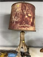 Vintage Deer Hoof Table Light