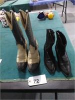 2 Pair of Boots - Size 10 and 8 1/2 D