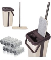 ($55) Mop and Bucket Set,Flat Mop and Bucket with
