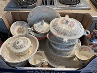 Box Lot of Edwin M. Knowles China (Dining Room)