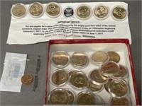 (28) Presidential $1.00 Coins