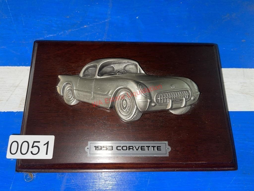 1953 Corvette Plaque (dining room)