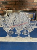 Crystal Wine Glasses, Some have chips